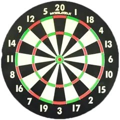 Double Side Wooden Dart Board Game with 4 Pcs Sharp Dart (board_23_JR) - Rokomari